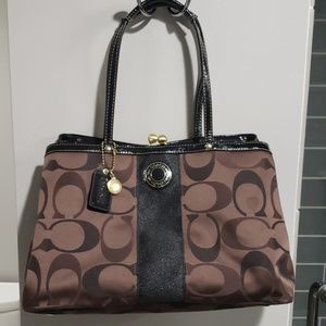 Brown/Black Coach purse
